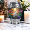 JAGLASH Rabbit Cremation Funeral Urn for Human Ashes Adult Male, Flower Memorial Brown Burial Urns for Human Ashes Mother & Father, Large Urn for Decorative, 10 Inch view 4