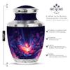 Butterfly Burial Urns for Ashes - Flowers Funeral Urns for Human Ashes Adult Man 3 Inch Small & 10 Inch - Purple Cremation Urn for Mother - Large Memorial Urn for Male and Female, 1 Large & Mini view 2