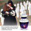 Butterfly Burial Urns for Ashes - Flowers Funeral Urns for Human Ashes Adult Man 3 Inch Small & 10 Inch - Purple Cremation Urn for Mother - Large Memorial Urn for Male and Female, 1 Large & Mini view 4