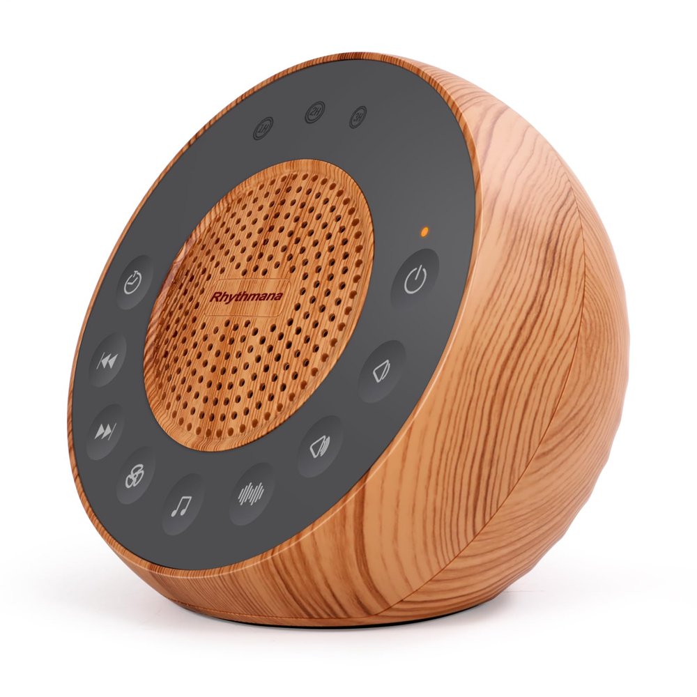 Rhythmana White Noise Machine with 5W Loud Stereo Sound, Auto-Off Timer