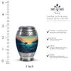 JAGSHASHI Fishing Little Urns for Human Ashes Adult Male & Female - Small Burial Urn for Mom & Dad Ash - Adult Cremation Urns for Human Ashes - 3 Inch Set of 2 - Keesake Memorial Funeral Urn view 2