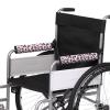 Gomyblomy Pink Leopard Print Wheelchair Arm Pads 2 Pack Soft Support Wheelchair Armrest Covers Washable for Office Transport Chairs Scooters Wheelchair Accessories Adults Women view 1