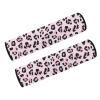 Gomyblomy Pink Leopard Print Wheelchair Arm Pads 2 Pack Soft Support Wheelchair Armrest Covers Washable for Office Transport Chairs Scooters Wheelchair Accessories Adults Women view 3