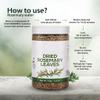 100% Natural Dried Rosemary Leaves, 100g Premium Culinary Herb for Cooking, Seasoning, Herbal Tea, Skincare, Hair Care & Aromatherapy | Resealable Freshness Jar view 4
