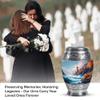 JAGSHASHI Lighthouse Keesake Memorial Funeral Urn - Adult Cremation Urns for Human Ashes - Little Urns for Human Ashes Adult Male & Female - 3 Inch Set of 2 - Small Burial Urn for Mom & Dad Ash view 4