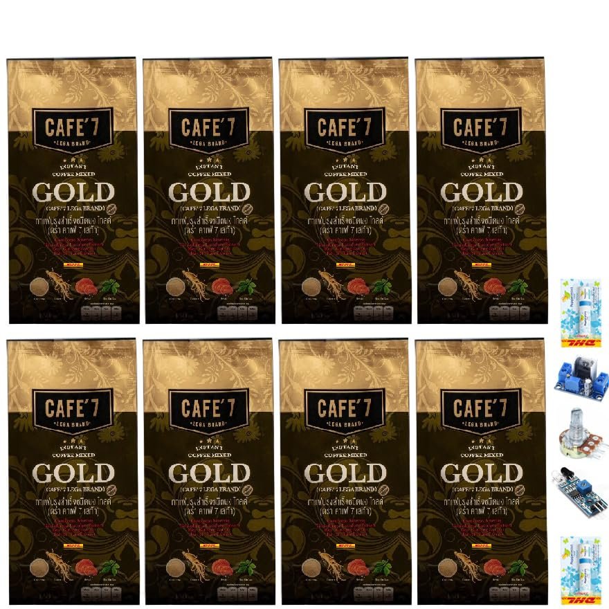 10 Sachets/Pack (150g) With 4 Legendary Natural Extracts Delicious Intense Much Mellow Fruit Snack Cafe7LegaGold Coffee Set 8 B213 By Thaigiftshop [Get Free Tomato Facial Mask]