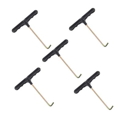 POPETPOP 5Pcs Portable T-Shaped Shoe Lace Tighteners Adjustable Shoelace Pulling Tool for Sports Footwear Convenient Tightening Hooks for Ice Skates and Sneakers