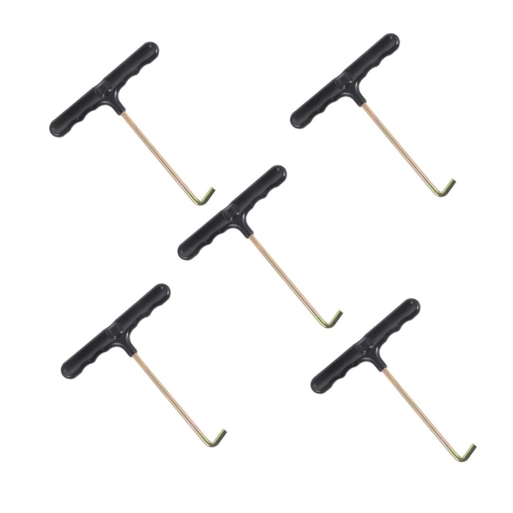 POPETPOP 5Pcs Portable T-Shaped Shoe Lace Tighteners Adjustable Shoelace Pulling Tool for Sports Footwear Convenient Tightening Hooks for Ice Skates and Sneakers