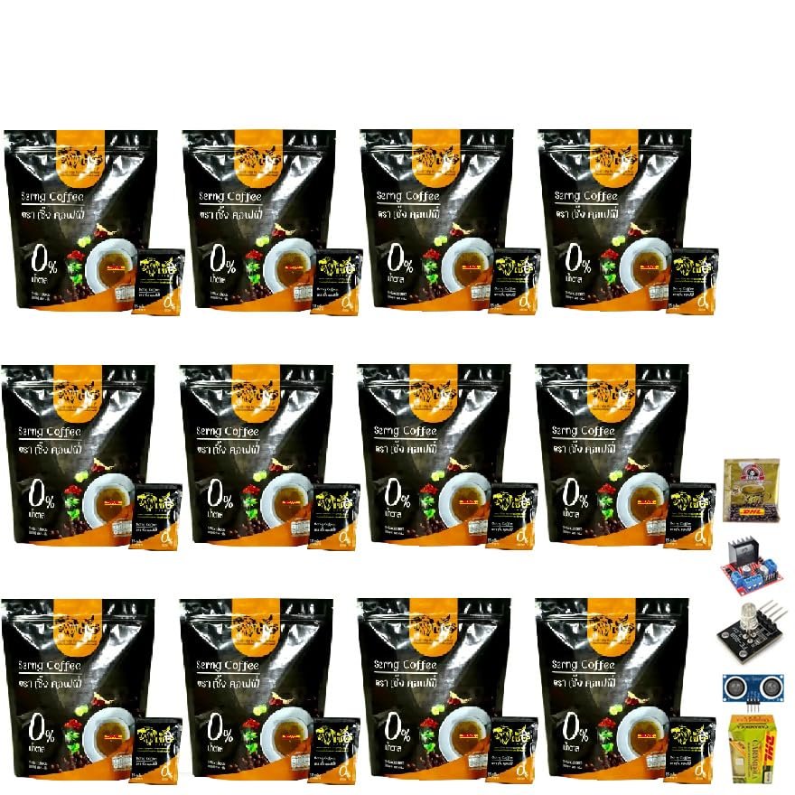 15 Sachets/Box (225g) Blend with Natural 18in1 Delicious Much Mellow Intense Fruit Snack Serng Coffee Mix Instant Set 12 By Beautygoodshop [Get Free For You Beauty Gifts]