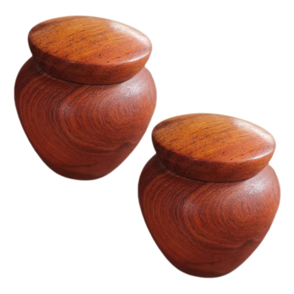 GLEAVI 2pcs Small Keepsake Urns for Human Ashes Mini Memorial Ashes Holder for Pets and Loved Ones