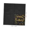 FOMIYES 50Pcs Happy Birthday Paper Napkins Elegant Disposable Dinner Napkins for Birthday Party Decorations Ample Quantity for Celebrations view 2