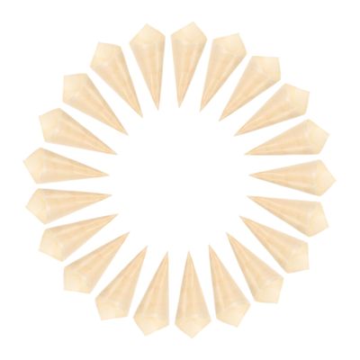 Kichvoe 50pcs Disposable Cones Ice Cream Cones for Parties Unique Snack Presentation Lightweight and Convenient Use