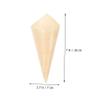 Kichvoe 50pcs Disposable Cones Ice Cream Cones for Parties Unique Snack Presentation Lightweight and Convenient Use view 2