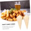 Kichvoe 50pcs Disposable Cones Ice Cream Cones for Parties Unique Snack Presentation Lightweight and Convenient Use view 3