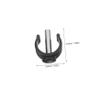 Beaupretty 10pcs C-Shape Cane Clamp Set Heavy-Duty Walker Accessories for Stability Easy-to-Install Crutch Clips for Seniors and Disabled Users view 2