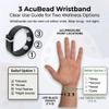 AcuBracelet Sleep Wristband Adjustable Acupressure Band for Natural Relaxation, Balance, & Sleeplessness Latex-Free Bracelet with 3 Bead Design for Bedtime Calm (small 7) view 4