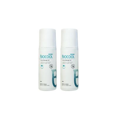 BIOCOOL Sports Gel Roll-On 100 ml (3.38 fl oz) Max Strength Cooling Pain Relief Gel for Muscle & Joint Soreness, Stiffness & Discomfort Fast-Acting, Non-Greasy Korean Formula - 2 Pack