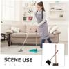 Mikinona Long Handle Broom and Dustpan Set Wooden Handle Soft Bristle Sweeping Brush for Indoor Cleaning for PET Hair Kitchen and Office Use view 3