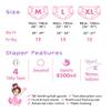 Rearz - Princess Pink - Overnight Adult Diapers (12 Pack Bag) (Medium) view 2