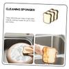 Toast Shaped Cleaning Sponge 6pcs Reusable Kitchen Scrubbers view 3