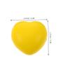 Abaodam 3Pcs Heart Shaped Hand Therapy Balls for Grip Strengthening Soft PU Squeeze Balls for Hand Exercise Portable Hand Squeezer for Therapy and Rehabilitation view 2