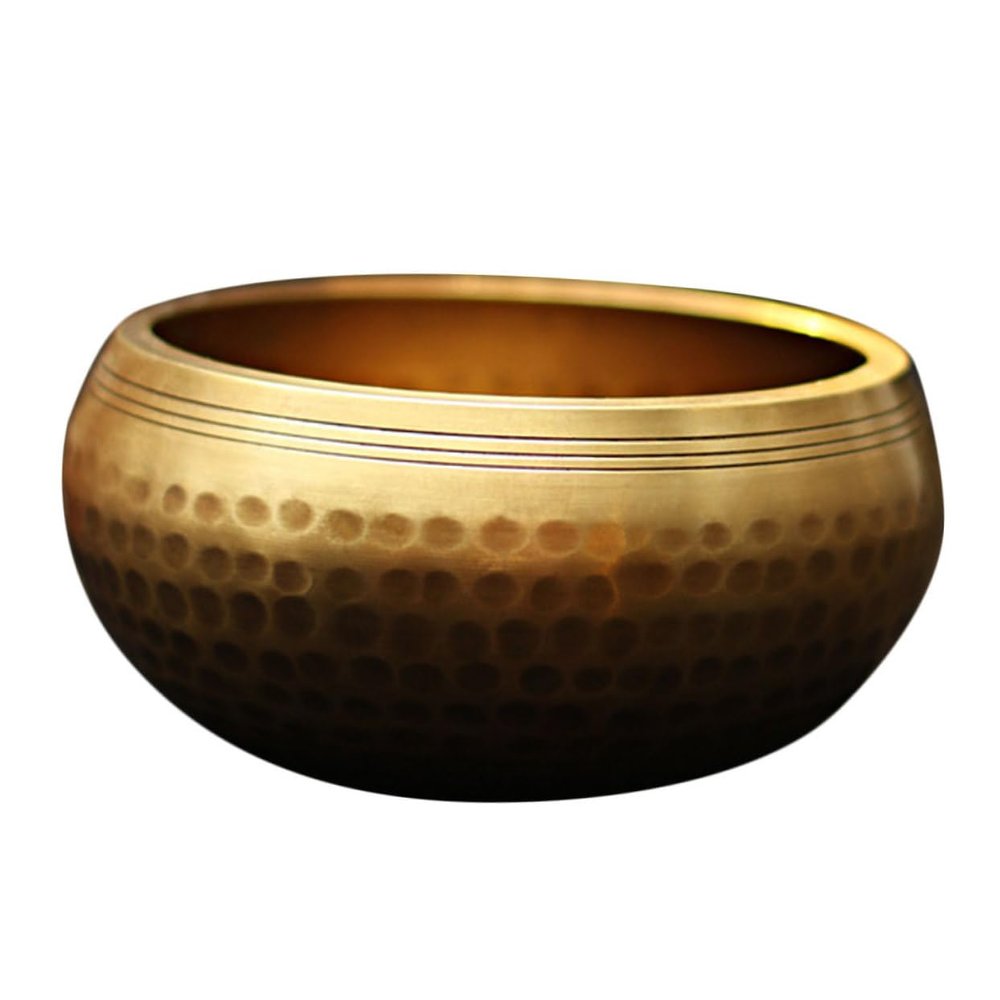 Abaodam 1 Set Tibetan Meditation Sound Bowl Set Healing Bowl with Mallet Cushion Portable Zen Accessories for Travel Home for Mindfulness Grounding Practices