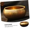 Abaodam 1 Set Tibetan Meditation Sound Bowl Set Healing Bowl with Mallet Cushion Portable Zen Accessories for Travel Home for Mindfulness Grounding Practices view 2