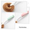 DEARMAMY Natural Coconut Fiber Pot Brush 4-Piece Set Long Handle for Non-Stick Cookware Cleaning in Kitchen view 3