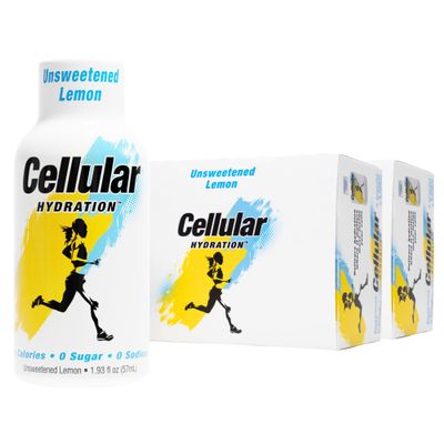 Cellular Hydration Electrolyte Shots, 24-Pack Supports Endurance, Muscle Function & Workout Recovery Magnesium, Potassium & Taurine Zero Sugar, Zero Sodium Unsweetened Lemon