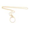 VILLFUL Magnifying Glass Necklace for Women Portable Loupe Pendant with Chain Lightweight and Compact Magnifier for Handsfree Viewing of Books Menus Labels and Prints view 1