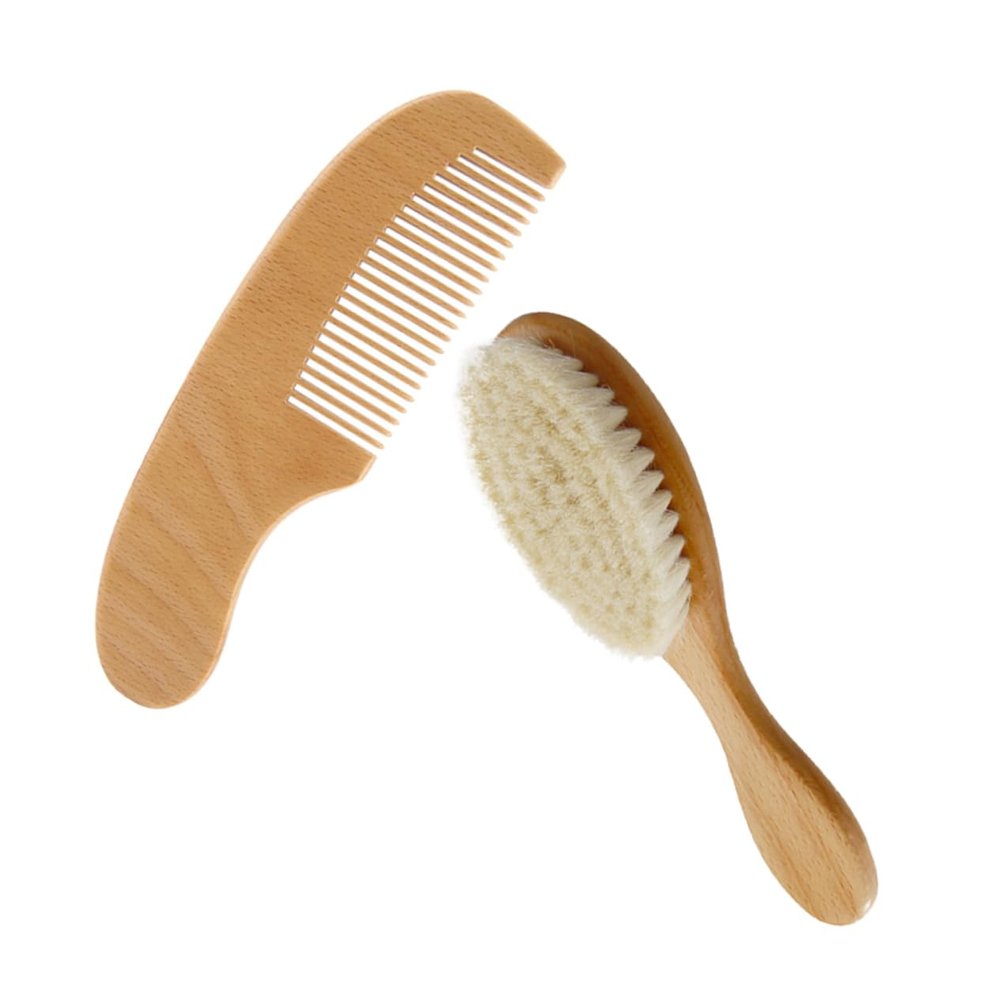 BIUDECO 1Set Washing Brush and Comb Scalp Massage Grooming Kit for Newborns and Gentle Hair Washing Brush Soft Bristles for Cradle Cap Care