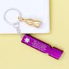 Vivaday Hiking Whistle Gourd-Shaped Pill Case Keychain | SOS Medical Emergency Contact Keychains | Personalized Engraved Medical Tag | Unisex Outdoor Use YA6000 view 3