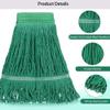 10 PCS 27.6 Inch Commercial Mop Head Refills Heavy Duty Cotton Replacements for Industrial and Residential Floor Cleaning (Green) view 3
