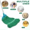 10 PCS 27.6 Inch Commercial Mop Head Refills Heavy Duty Cotton Replacements for Industrial and Residential Floor Cleaning (Green) view 4