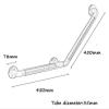 Grab Bars Wall Mounted Safety Support Rail 304 Stainless Steel Shower Grab Rails Elderly/Disabled Non-Slip Handrails view 2