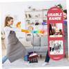 1Set Long Handle Broom and Stainless Steel Dustpan for Indoor Household Cleaning Plastic and Material Efficient Dust and Trash Collection for Home and Office Use view 3