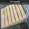 Ramps Solid Wood Curb, Portable Non-Slip Threshold Kit Set, for Sidewalk, Car, Truck, Scooter, Bike, Motorcycle(9cm Tall) view 3