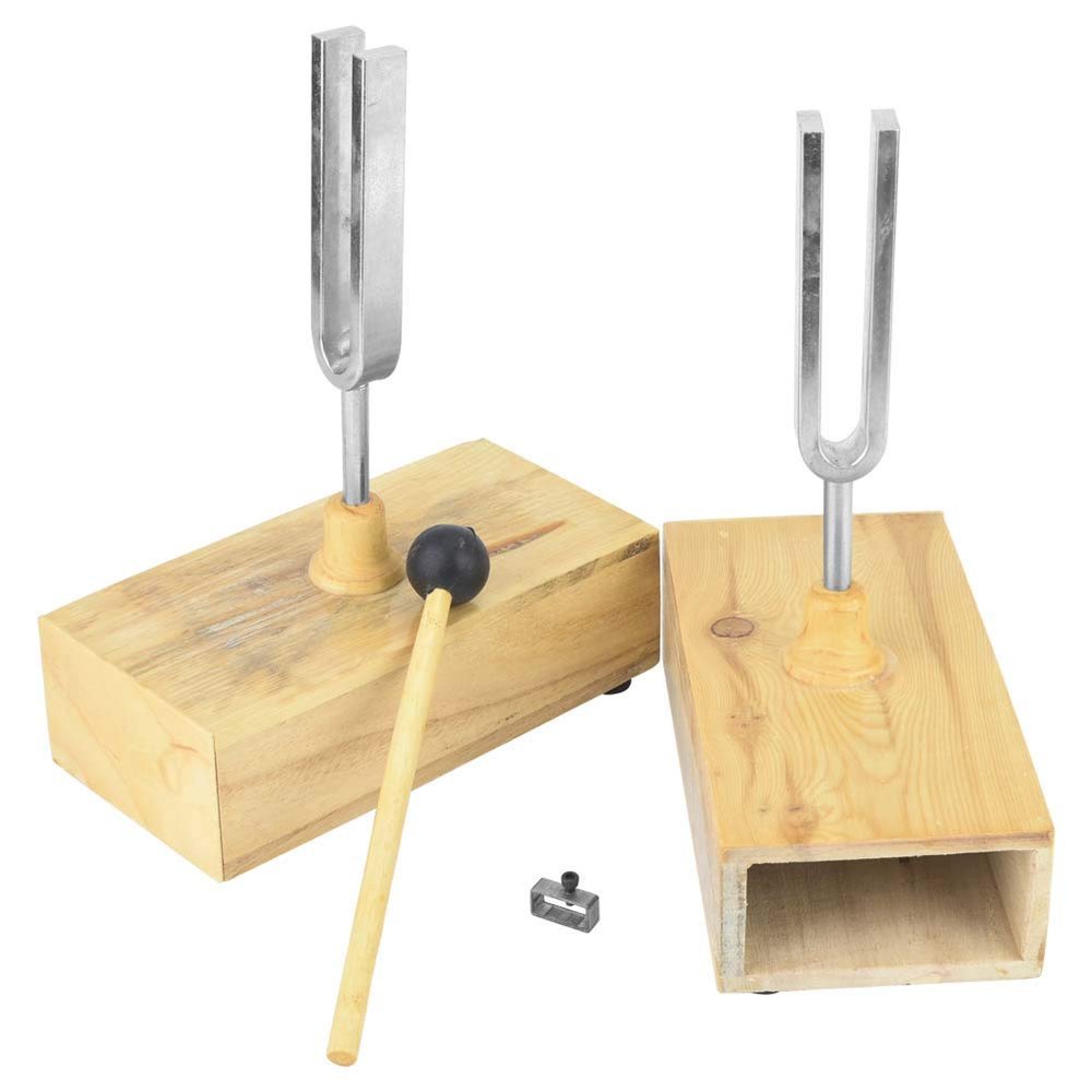 AYNEFY 440Hz Tuning Forks, Demonstration Set, 440 For Sound Resonance In Resonator With, Plated,