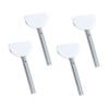 SHERCHPRY Stainless Steel Toothpaste Squeezer Set of 4 Key Dispenser Rollers for Easy Toothpaste Extraction for Bathroom Use view 1