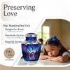 Casketique Northern Light Memorial Urns for Human Ashes Adult Female - Large Blue Funeral Urns for Adult Male - Memorial Urn for Mom - Cremation Urn for Ashes for Women - 10 Inch view 3