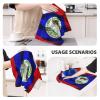 Porto Rico Flag Belizean Flag Premium Waffle Kitchen Towel Microfiber Kitchen Towels, Super Absorbent 16 X 26 Inches Reusable Dish Towels for Kitchen and Household view 3