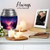 Casketique Northern Light Memorial Urns for Human Ashes Adult Man Set of 2 - Blue Funeral Urns for Cremation Ashes Mother Set of 1 Large & 1 Keepsake - Cremation Urn - 10 & 3 Inch Combo view 4