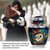 Remembrate Dragon Burial Urns for Cremated Remains - Blue Urns for Human Ashes Adult for Funeral and Memorial - Cremation Urn for Ashes for Male and Female 10 Inch & 4 Keepsake Combo view 3