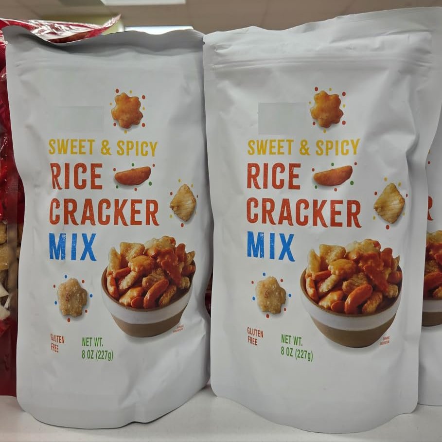 Trader Joe Sweet & Spicy Rice Cracker Mix 8oz 227g (Two Bags)