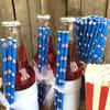 100 pcs White Red Sailboat Paper Straws, Blue With Sailing Boat Disposable Biodegradable Drinking Straws, Sports Race Birthday Baby Shower Nautical Summer Party Sea Beach Cake Pop Sticks (Sailboat) view 4