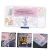 TOBBOMEY 1 Set Eyeglass Repair Accessories Non Slip Nose Pads Ear Racks Lightweight Kit for Comfortable Glasses Wear for Home Shop Use view 2