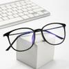 Jingyuton Stylish Anti-Blue Light Myopia Distance Glasses For Mens Womens Ultra-Light Nearsighted Glasses Oval Frames (Black, 1.25, Diopters) view 2