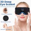 3D Sleep Mask with Bluetooth Headphones, Sleeping Headphones for Side Sleepers, Wireless Music Eye Mask with Ultra-Thin Stereo Speakers for Men, Women view 2