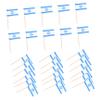 Amosfun 100Pcs Israeli Flag Toothpicks for Appetizers Snacks Festive Events Patriotic Theme Food Picks for Parties Celebrations view 1