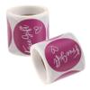 SHOWERORO 2rolls Purple Stickers Self-Adhesive Round Labels for Appreciation Postcards and Bottles view 1